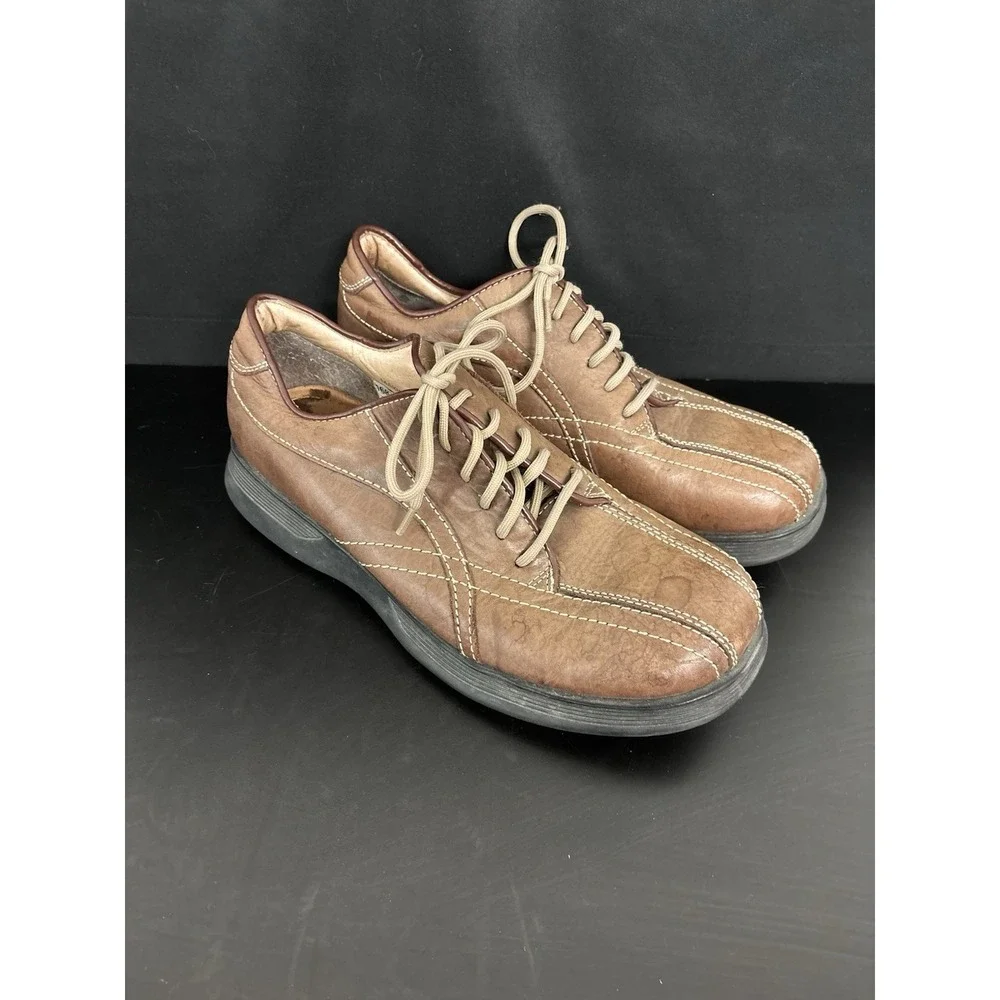 Steve Madden Maximus men's brown leather oxford shoes